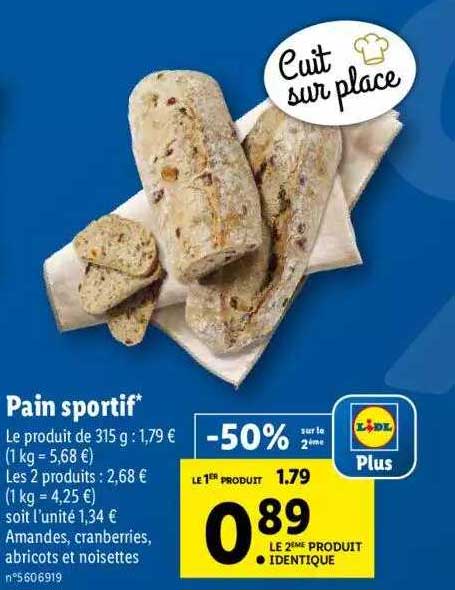 pain sportif