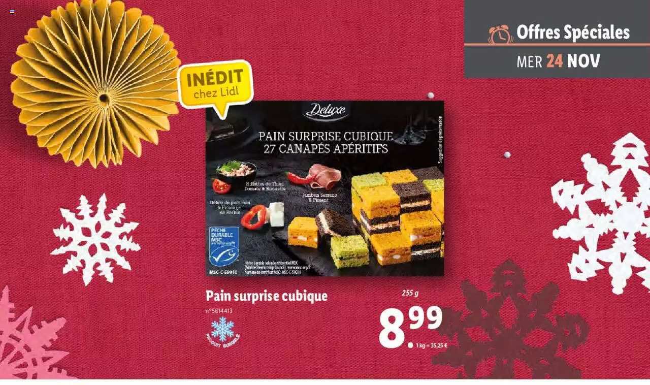 pain surprise cubique deluxe