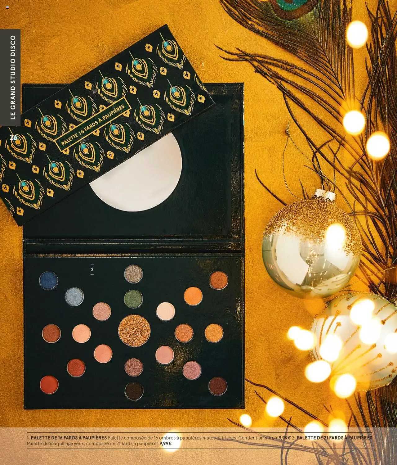 palette de 16 fards à paupières palette de 21 fards à paupières