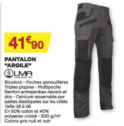 pantalon "argile" lma