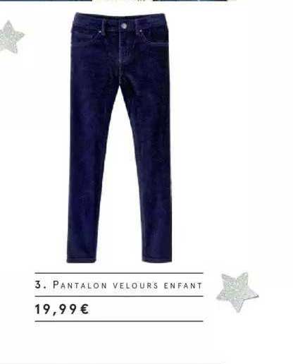 Pantalon Velours Enfant