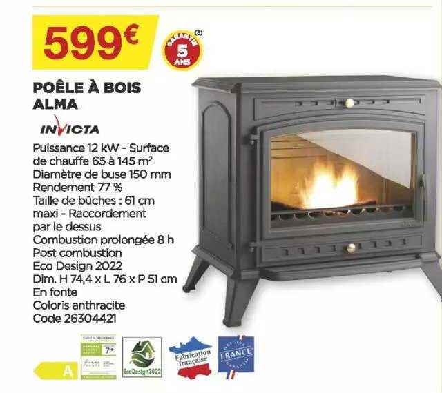Poêle à Bois Alma Invicta