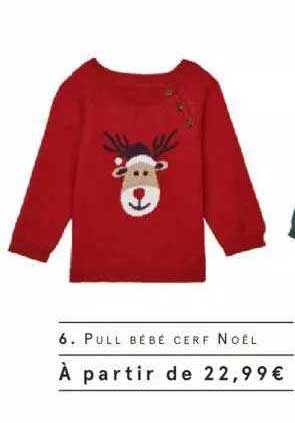 pull bébé cerf noël