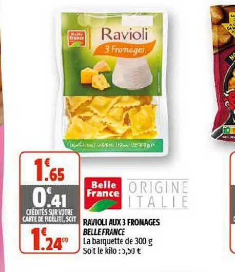 Ravioli Aux 3 Fromages Belle France