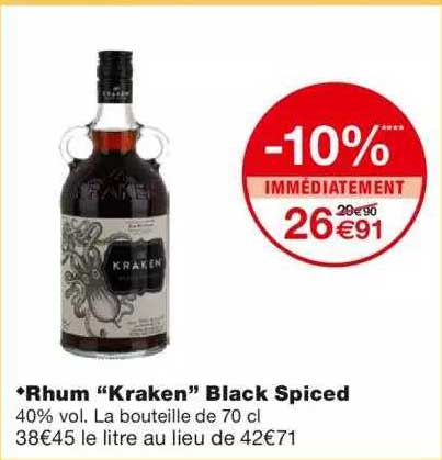 rhum "kraken" black spiced