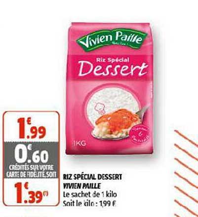 riz spécial dessert vivien paille