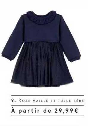 robe maille et tulle bébé