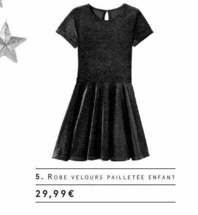 robe velours pailletée enfant