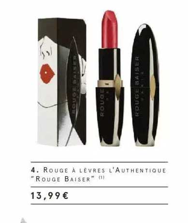rouge à lèvres l'authentique "rouge baiser"