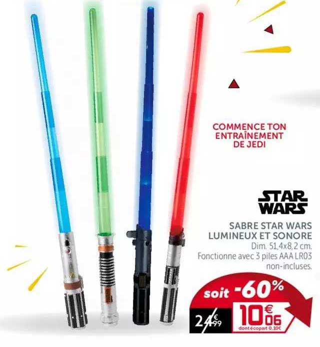 sabre star wars lumineux et sonore