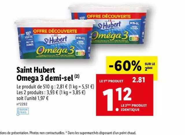 saint hubert oméga 3 demi-sel