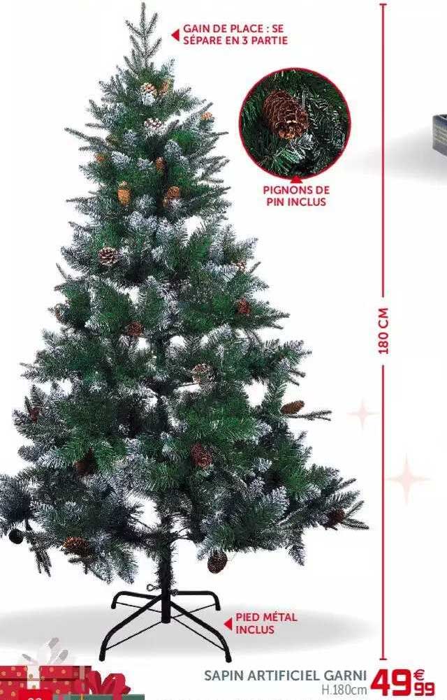 sapin artificiel garni