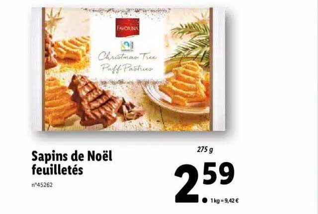 Sapins De Noël Feuilletés Favorina