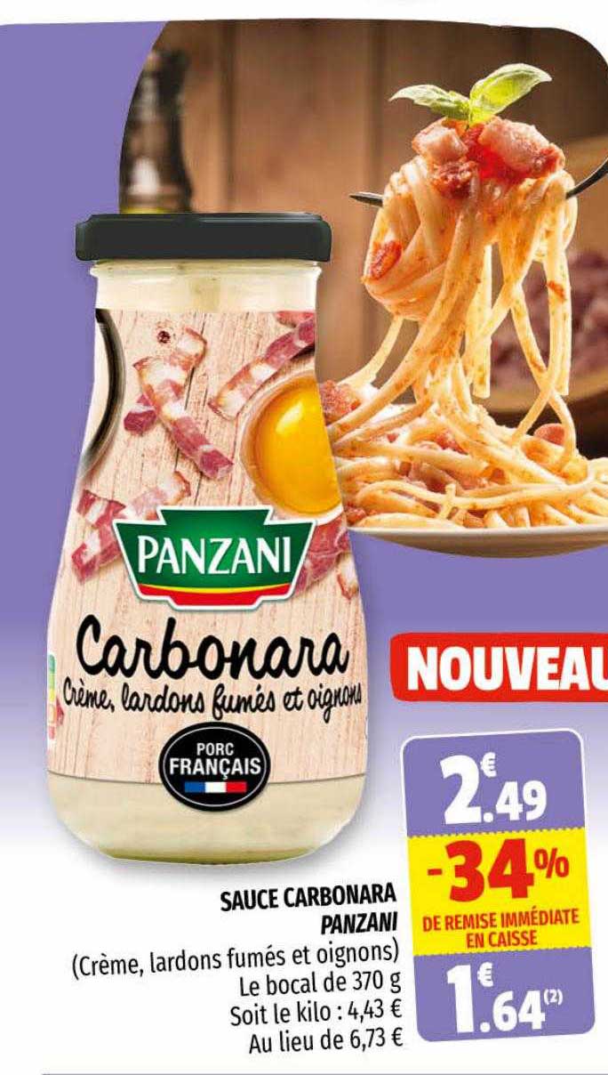 Sauce Carbonara Panzani