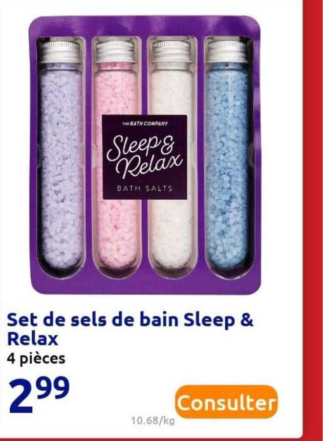 set de sels de bain sleep & relax