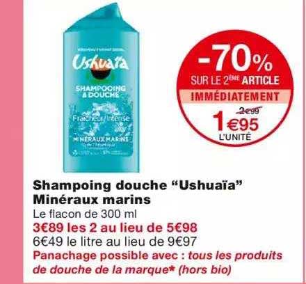 shampoing douche "ushuaïa" minéraux marins
