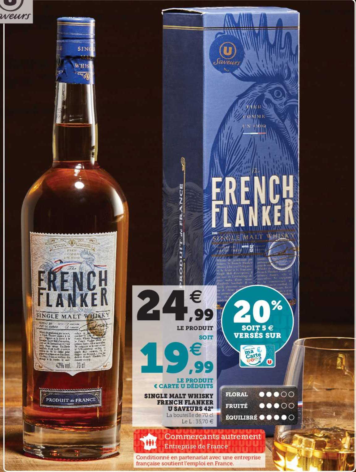 single malt whisky french flanker u saveurs 42°
