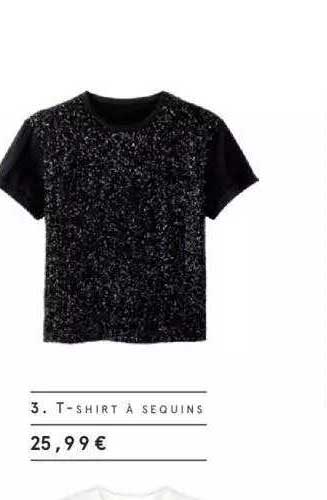 t-shirt à sequins