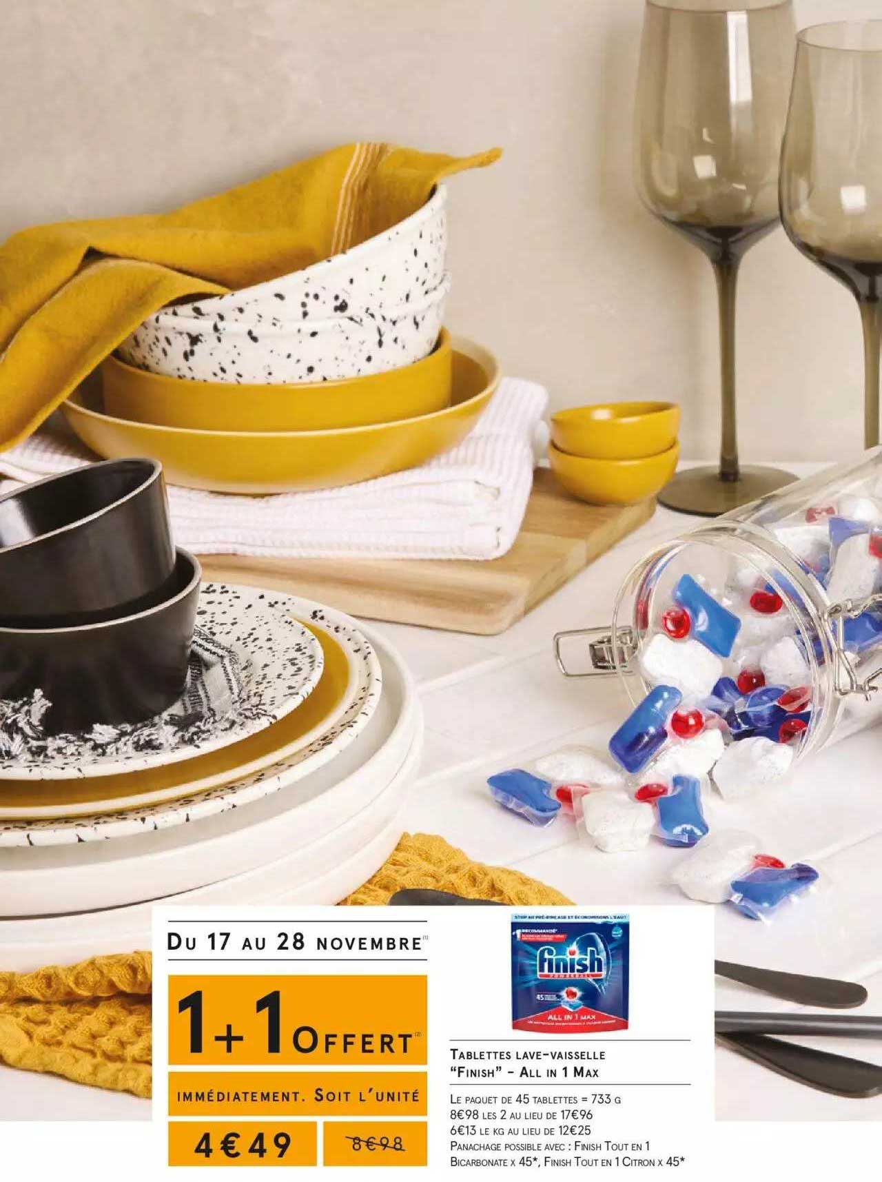 tablettes lave-vaisselle "finish" - all in 1 max