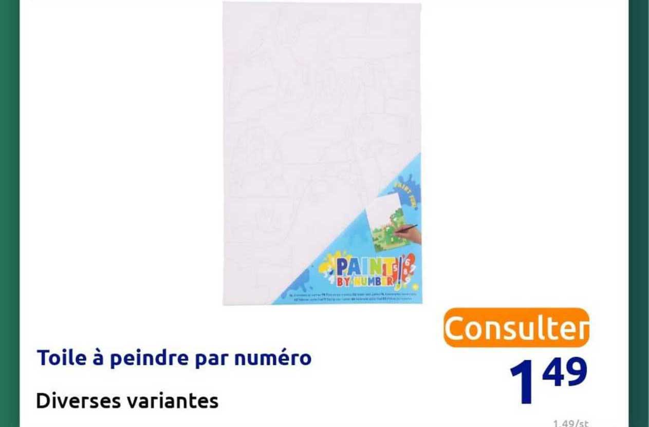 toile à peindre par numéro