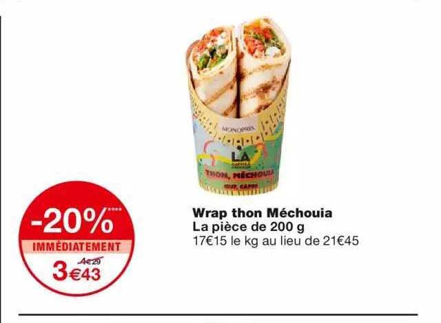 Wrap Thon Méchouia