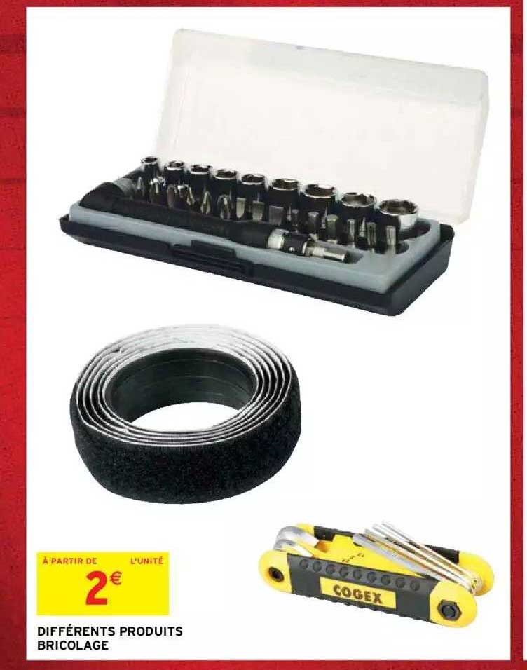 différents produits bricolage cogex