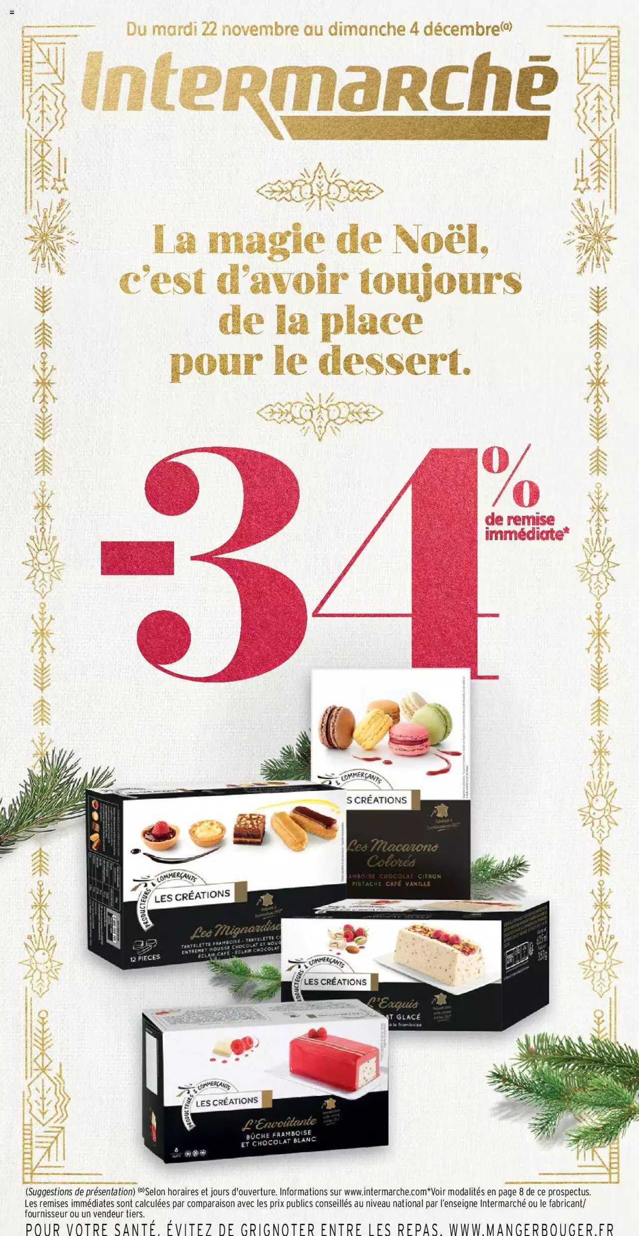 la magie de noël, c'est d'avoir toujours de la place pour le dessert