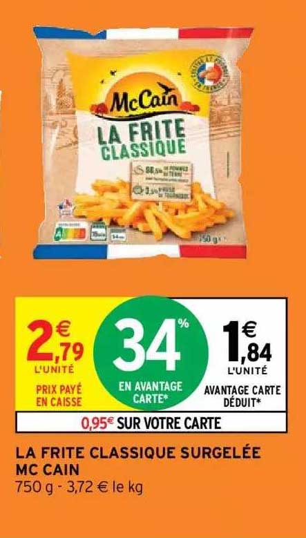le frite classique surgelée mc cain