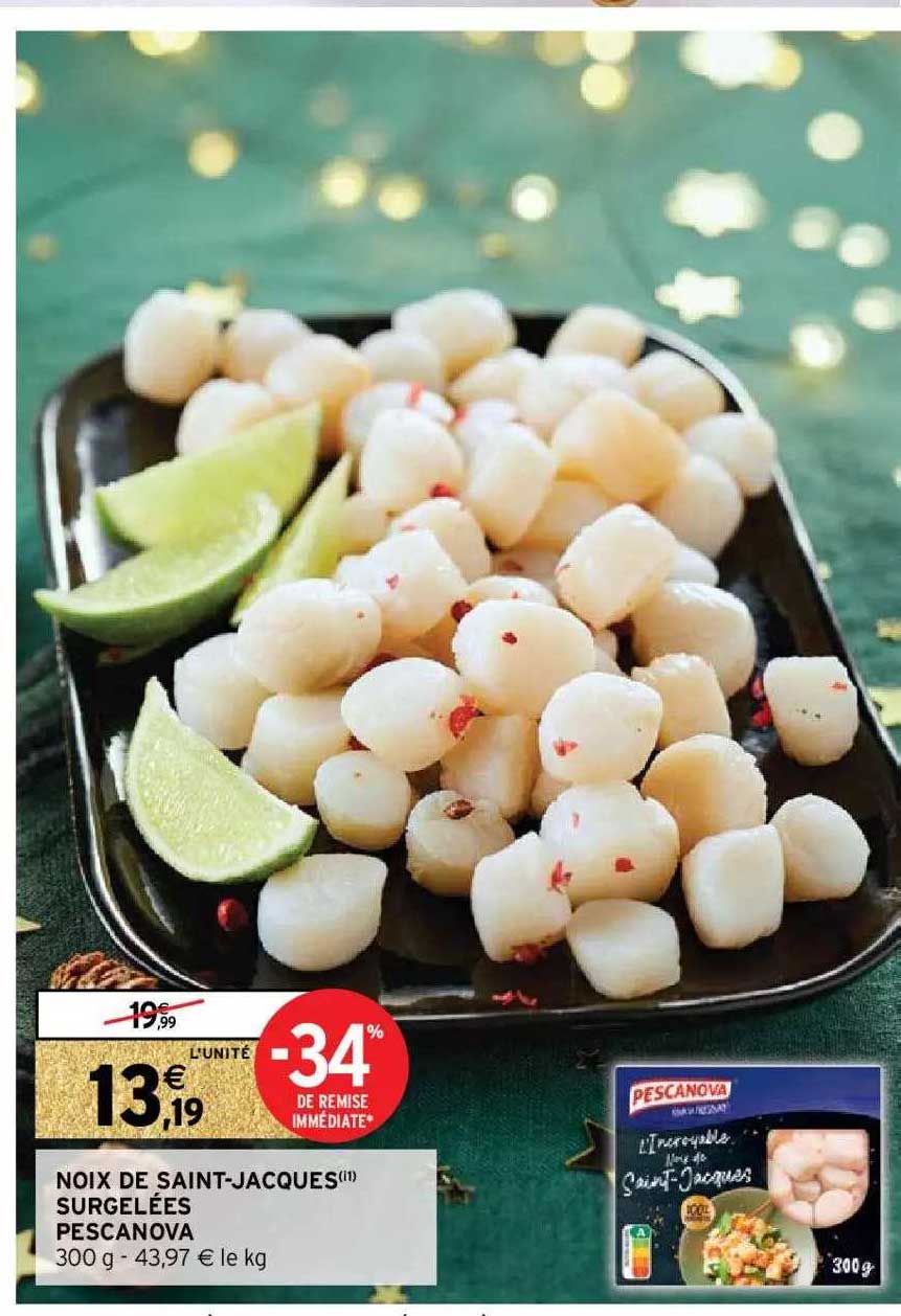 noix de saint-jacques surgelées pescanova