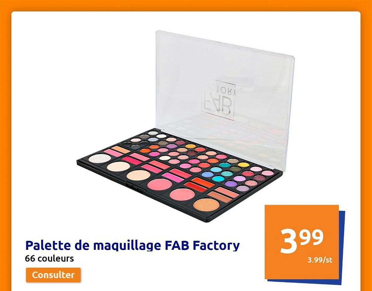 palette de maquillage fab factory