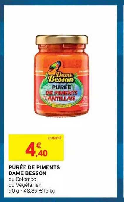 Purée De Piments Dame Besson