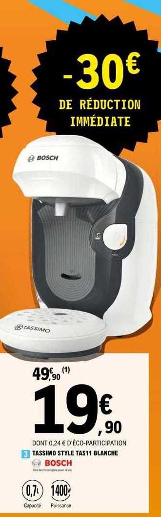 Tassimo Style Tas11 Blanche Bosch