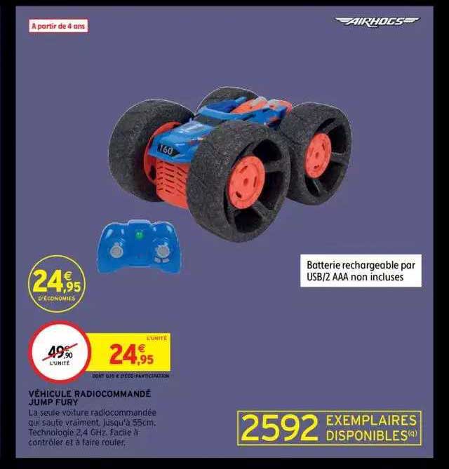 Véhicule Radiocommandé Jump Fury Airhogs