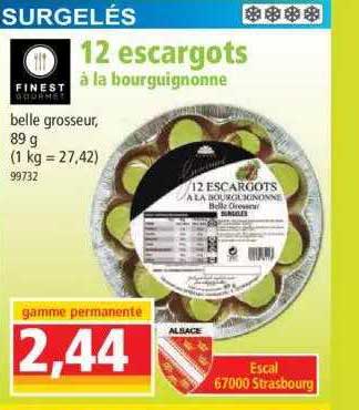 12 escargots à la bourguignonne finest