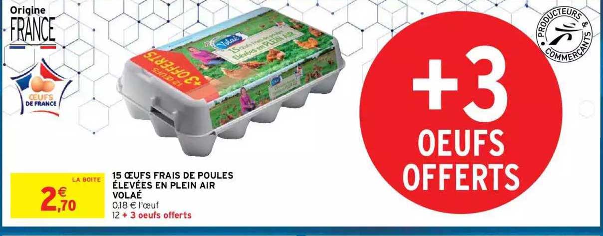 15 œufs frais de poules élevées en plein air volaé