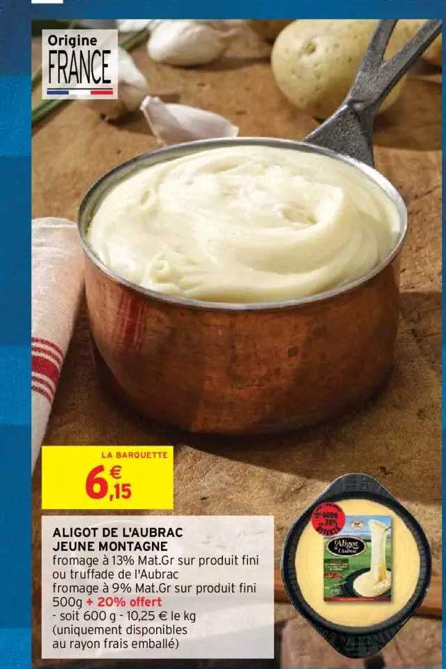 aligot de l'aubrac jeune montagne