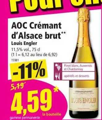 aoc crémant d'alsace brut louis engler