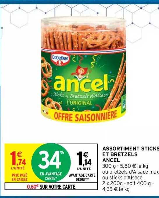 Assortiment Sticks Et Bretzels Ancel