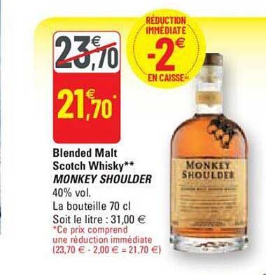 blended malt scotch whisky monkey shoulder
