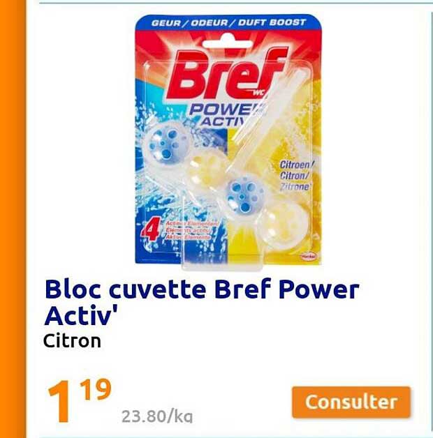 bloc cuvette bref power activ'