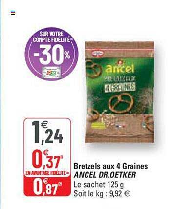 bretzels aux 4 graines ancel dr. oetker