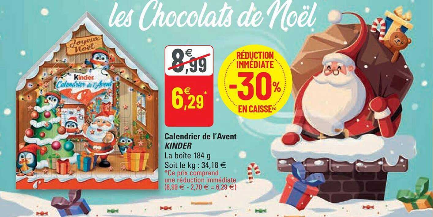 calendrier de l'avent kinder