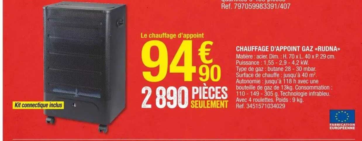 Chauffage D'appoint Gaz «rudna»