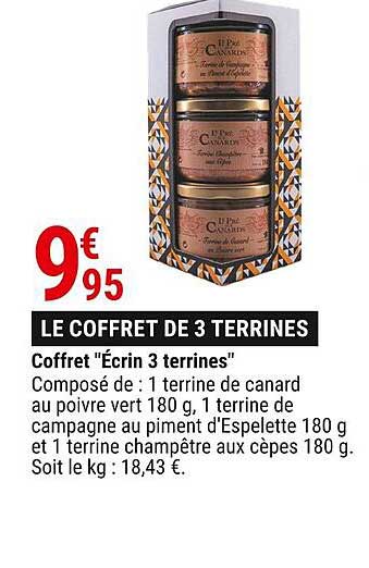 coffret "écrin 3 terrines"