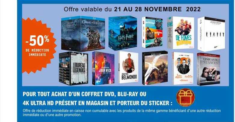 coffret dvd, blu-ray ou 4k ultra hd présent en magasin et porteur du sticker