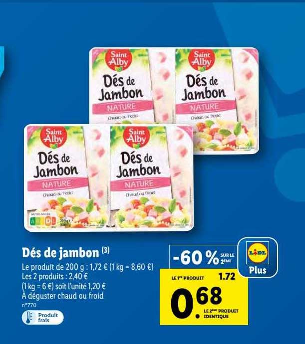 dés de jambon saint alby