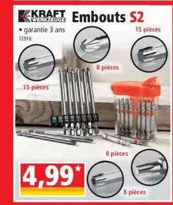 embouts s2 kraft werkzeuge