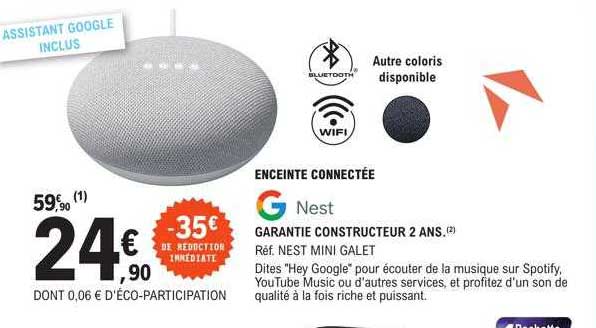 enceinte connectée nest