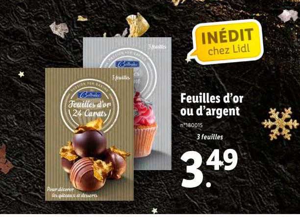Feuilles D'or Ou D'argents Belbake