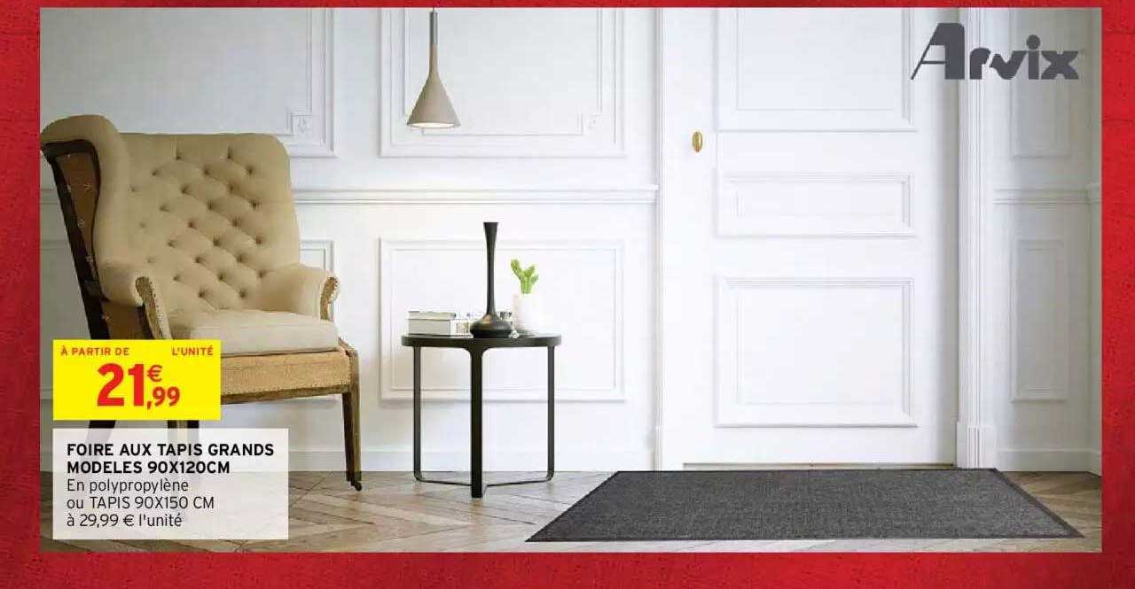 foire aux tapis grands modèles 90 x 120 cm arvix